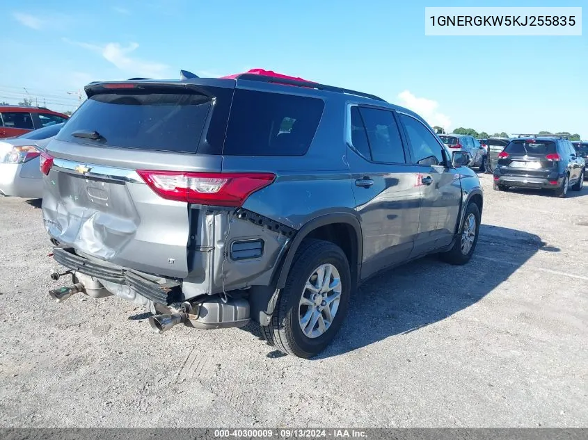 1GNERGKW5KJ255835 2019 Chevrolet Traverse Lt