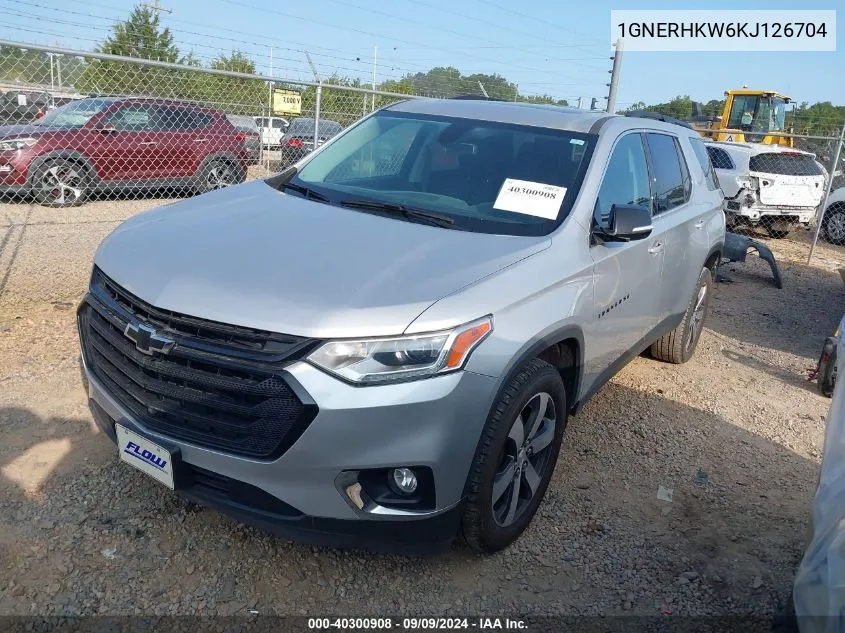 2019 Chevrolet Traverse Lt Leather VIN: 1GNERHKW6KJ126704 Lot: 40300908