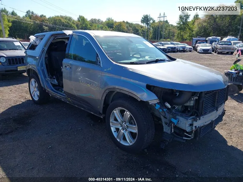 1GNEVFKW2KJ237203 2019 Chevrolet Traverse Ls