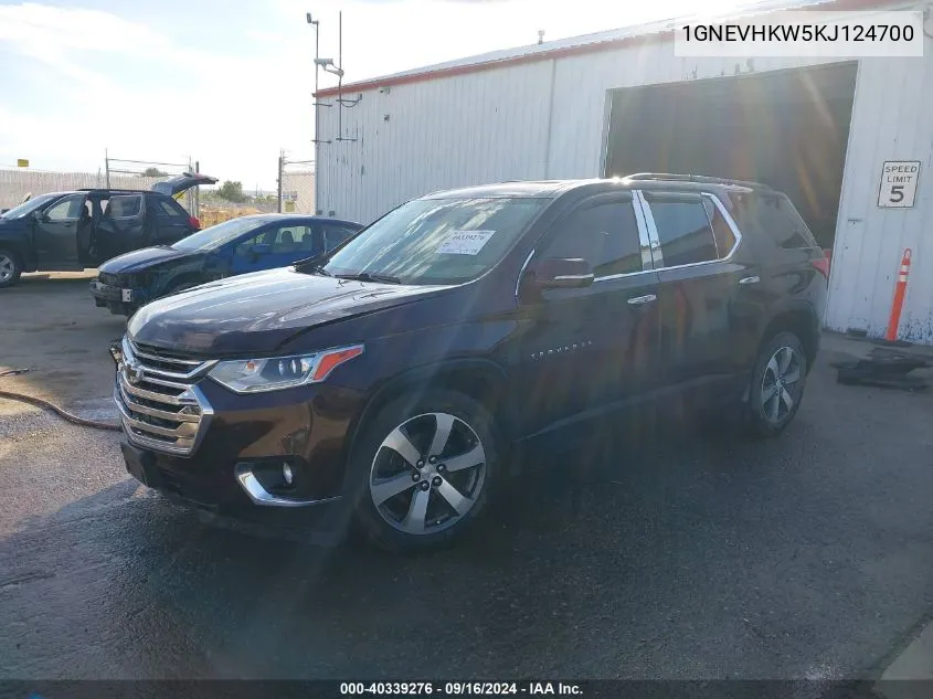 1GNEVHKW5KJ124700 2019 Chevrolet Traverse 3Lt