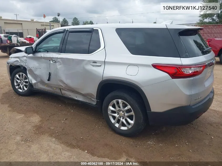 1GNERFKW1KJ127540 2019 Chevrolet Traverse Ls