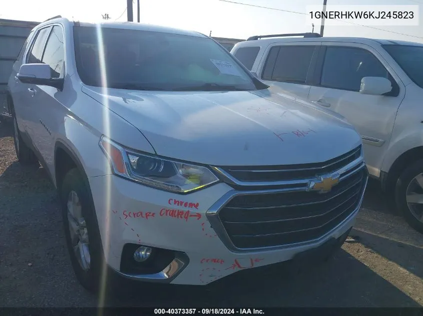 2019 Chevrolet Traverse Lt VIN: 1GNERHKW6KJ245823 Lot: 40373357