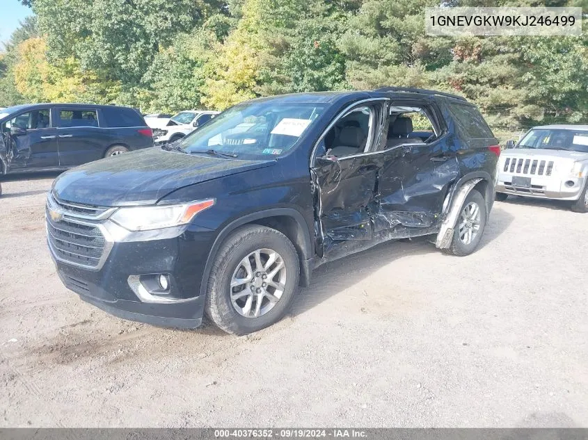 2019 Chevrolet Traverse 1Lt VIN: 1GNEVGKW9KJ246499 Lot: 40376352