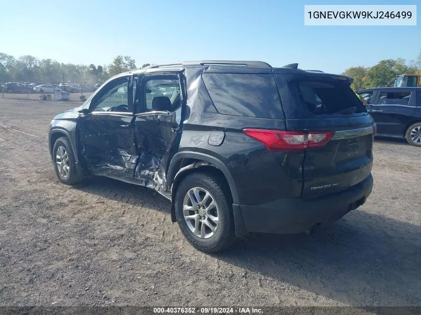 1GNEVGKW9KJ246499 2019 Chevrolet Traverse 1Lt