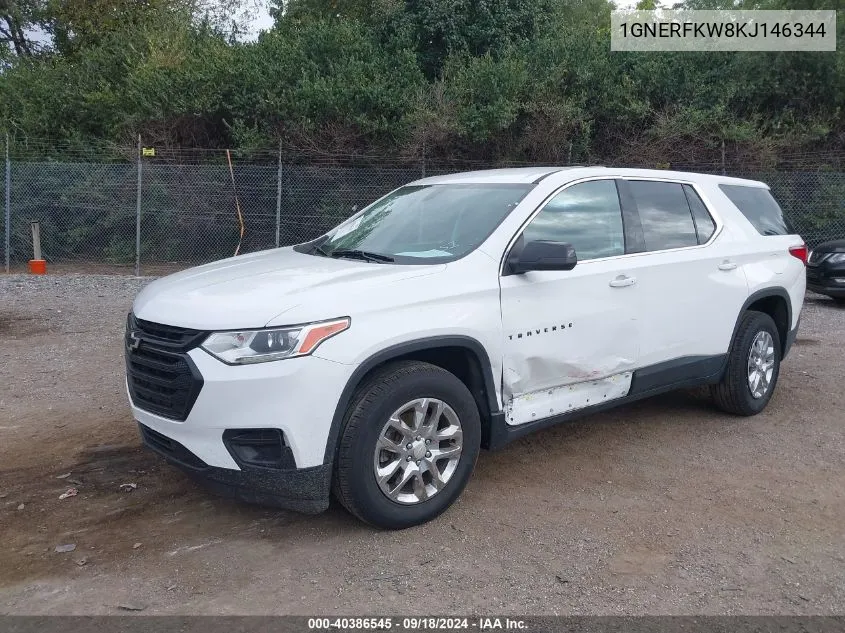 1GNERFKW8KJ146344 2019 Chevrolet Traverse Ls