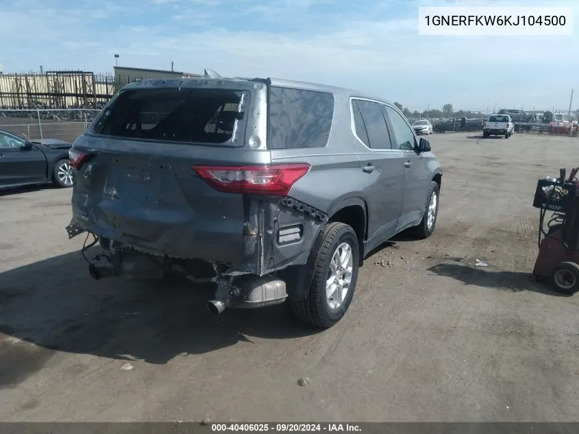 1GNERFKW6KJ104500 2019 Chevrolet Traverse Ls