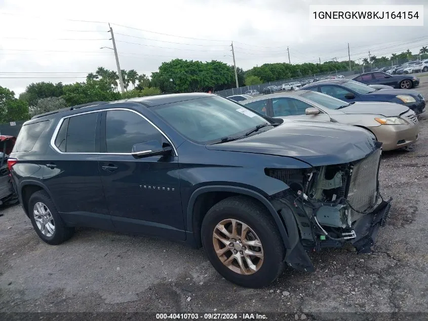 2019 Chevrolet Traverse 1Lt VIN: 1GNERGKW8KJ164154 Lot: 40410703