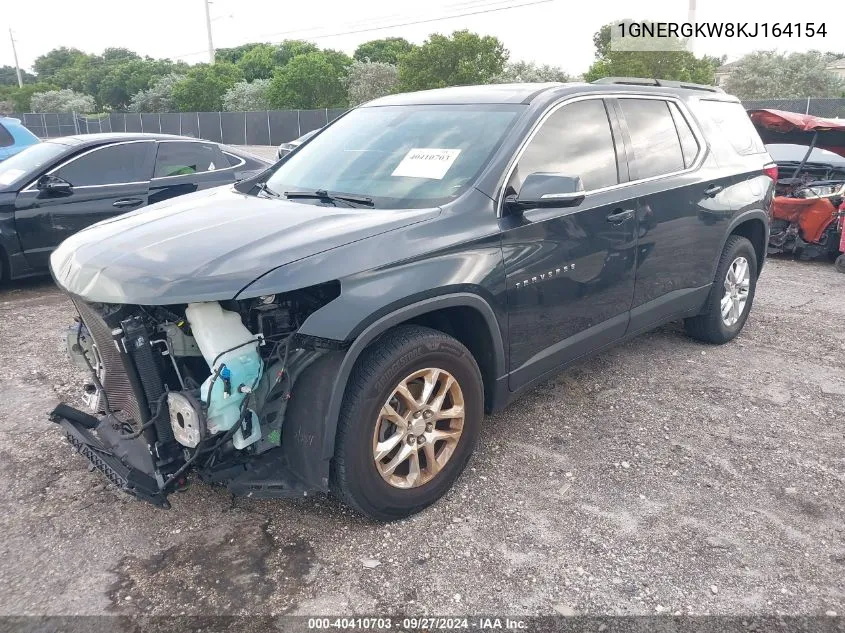 1GNERGKW8KJ164154 2019 Chevrolet Traverse 1Lt