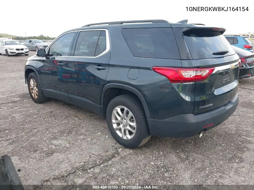 1GNERGKW8KJ164154 2019 Chevrolet Traverse 1Lt