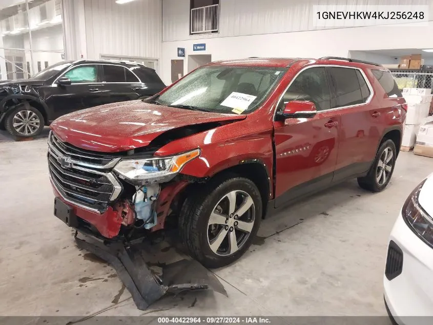 1GNEVHKW4KJ256248 2019 Chevrolet Traverse 3Lt