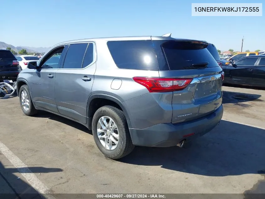 1GNERFKW8KJ172555 2019 Chevrolet Traverse Ls