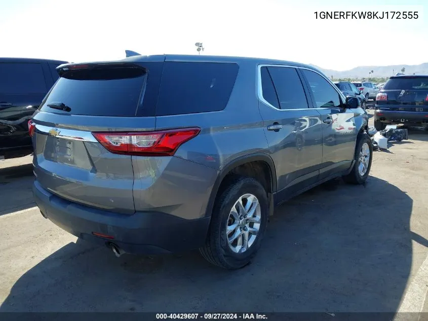 1GNERFKW8KJ172555 2019 Chevrolet Traverse Ls