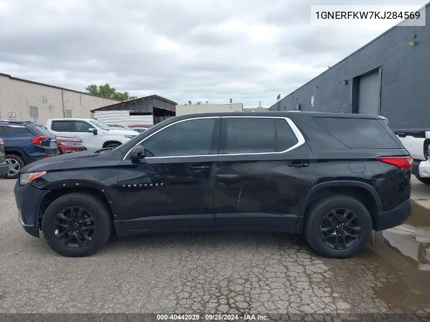 1GNERFKW7KJ284569 2019 Chevrolet Traverse Ls