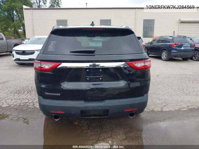 2019 Chevrolet Traverse Ls VIN: 1GNERFKW7KJ284569 Lot: 40442029