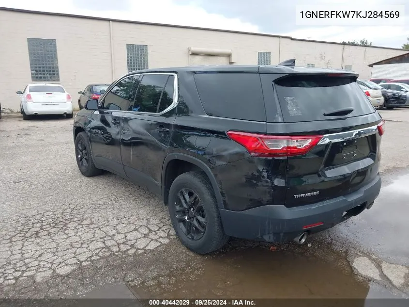 1GNERFKW7KJ284569 2019 Chevrolet Traverse Ls