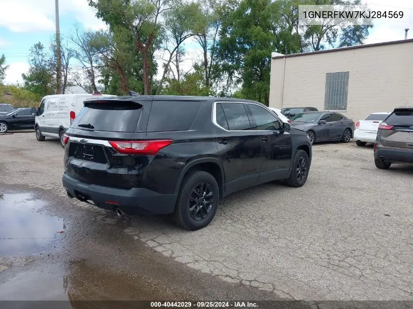 1GNERFKW7KJ284569 2019 Chevrolet Traverse Ls