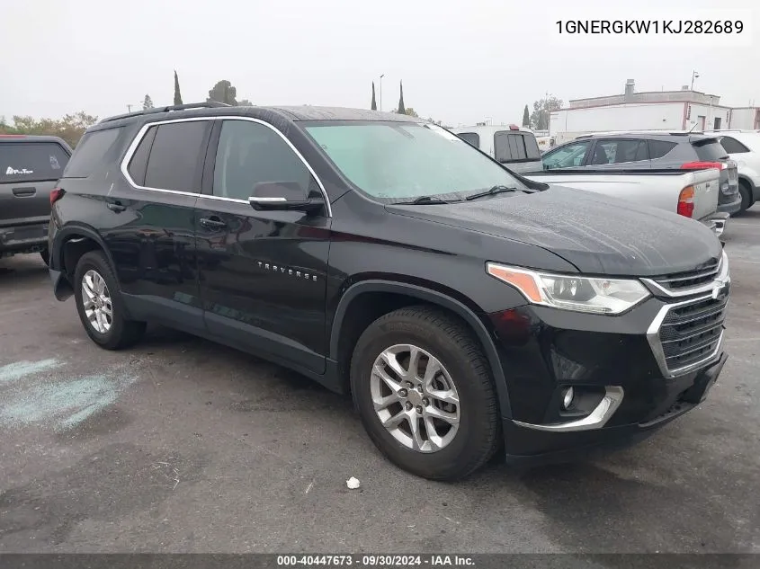 2019 Chevrolet Traverse 1Lt VIN: 1GNERGKW1KJ282689 Lot: 40447673