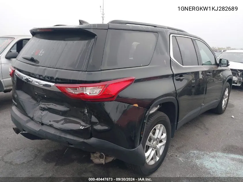 2019 Chevrolet Traverse 1Lt VIN: 1GNERGKW1KJ282689 Lot: 40447673