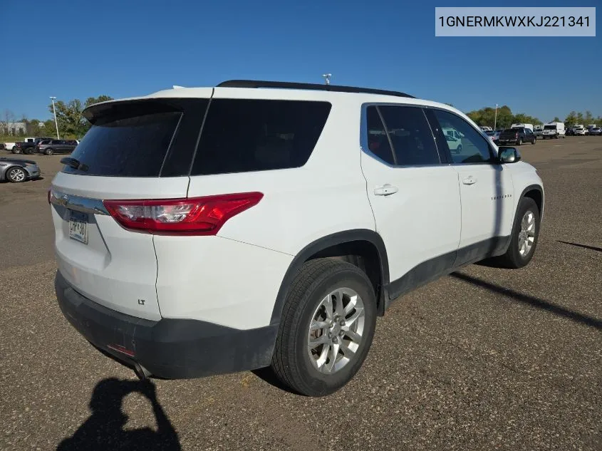 1GNERMKWXKJ221341 2019 Chevrolet Traverse Lt