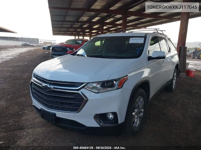 2019 Chevrolet Traverse Lt VIN: 1GNERGKWXKJ117045 Lot: 40464139