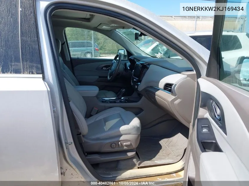 1GNERKKW2KJ169434 2019 Chevrolet Traverse Premier