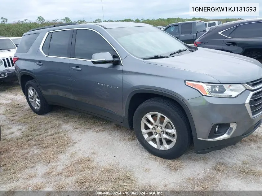 1GNERGKW1KJ131593 2019 Chevrolet Traverse Lt