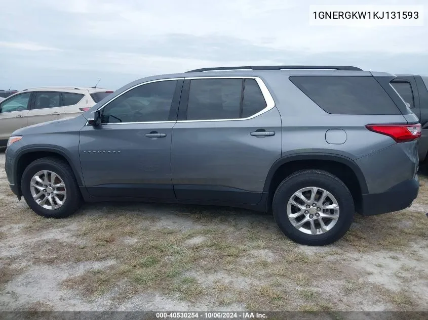 2019 Chevrolet Traverse Lt VIN: 1GNERGKW1KJ131593 Lot: 40530254