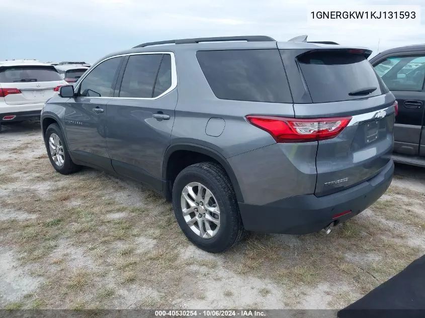 1GNERGKW1KJ131593 2019 Chevrolet Traverse Lt