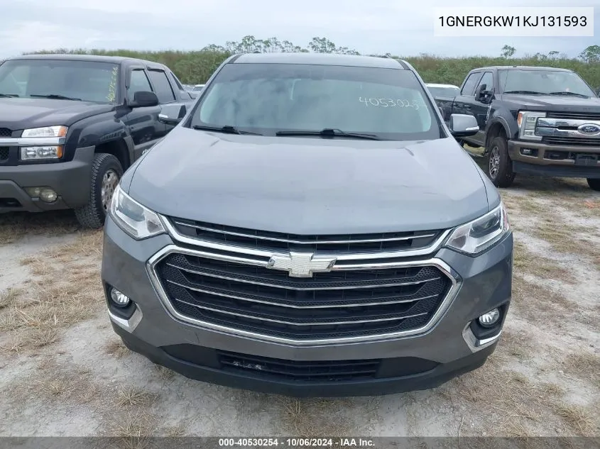 1GNERGKW1KJ131593 2019 Chevrolet Traverse Lt