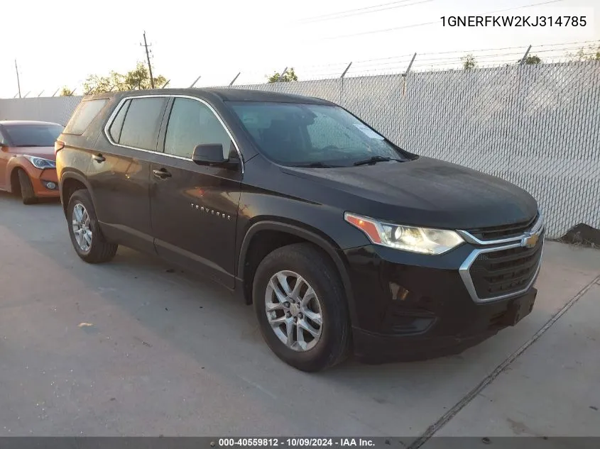 1GNERFKW2KJ314785 2019 Chevrolet Traverse Ls