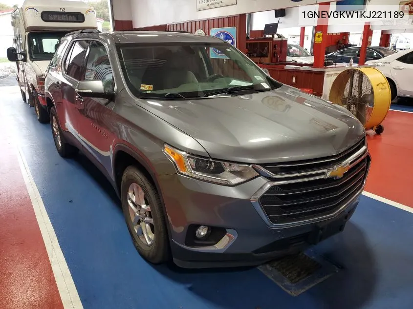 2019 Chevrolet Traverse 1Lt VIN: 1GNEVGKW1KJ221189 Lot: 40563627