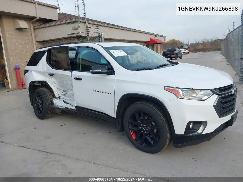 2019 Chevrolet Traverse Premier VIN: 1GNEVKKW9KJ266898 Lot: 40663704