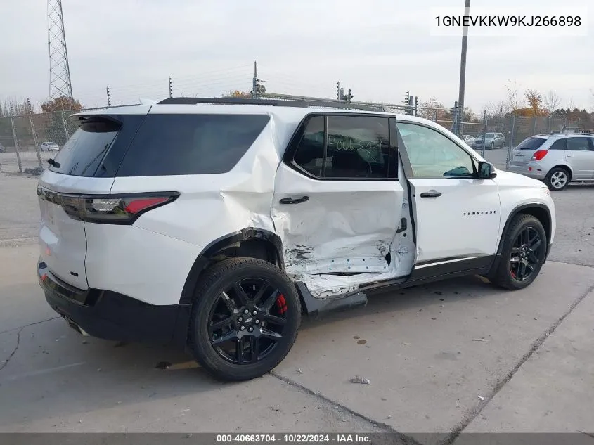 2019 Chevrolet Traverse Premier VIN: 1GNEVKKW9KJ266898 Lot: 40663704