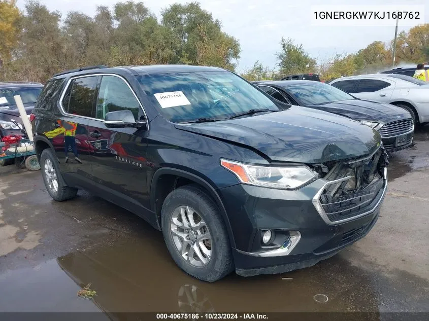 2019 Chevrolet Traverse 1Lt VIN: 1GNERGKW7KJ168762 Lot: 40675186