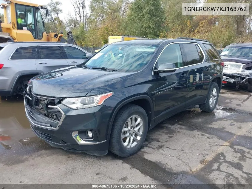 2019 Chevrolet Traverse 1Lt VIN: 1GNERGKW7KJ168762 Lot: 40675186