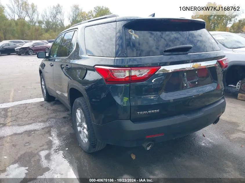 2019 Chevrolet Traverse 1Lt VIN: 1GNERGKW7KJ168762 Lot: 40675186