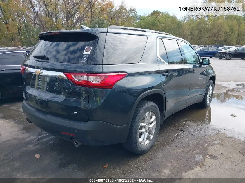 2019 Chevrolet Traverse 1Lt VIN: 1GNERGKW7KJ168762 Lot: 40675186