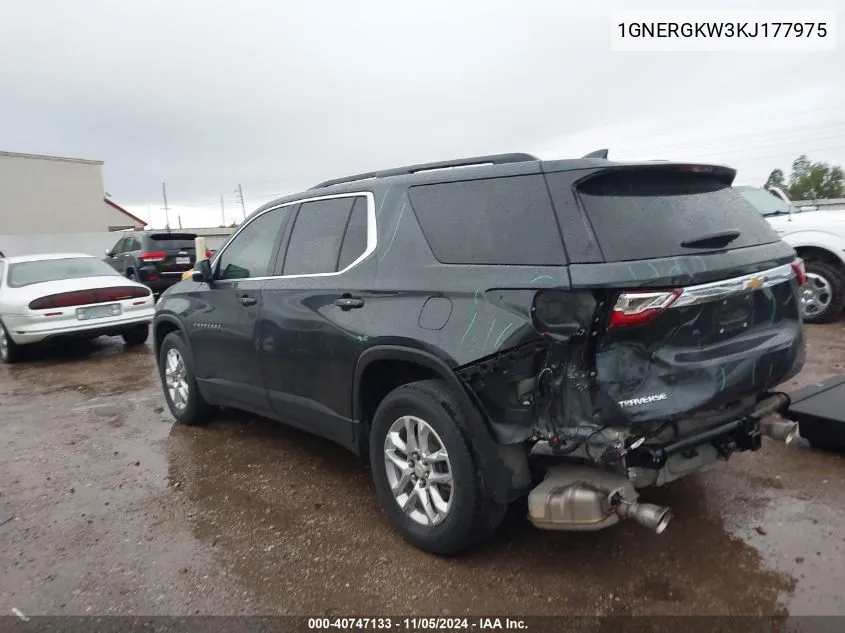 2019 Chevrolet Traverse 1Lt VIN: 1GNERGKW3KJ177975 Lot: 40747133