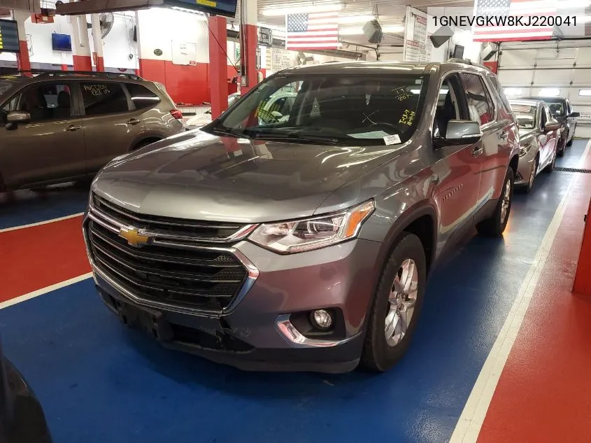 1GNEVGKW8KJ220041 2019 Chevrolet Traverse Lt