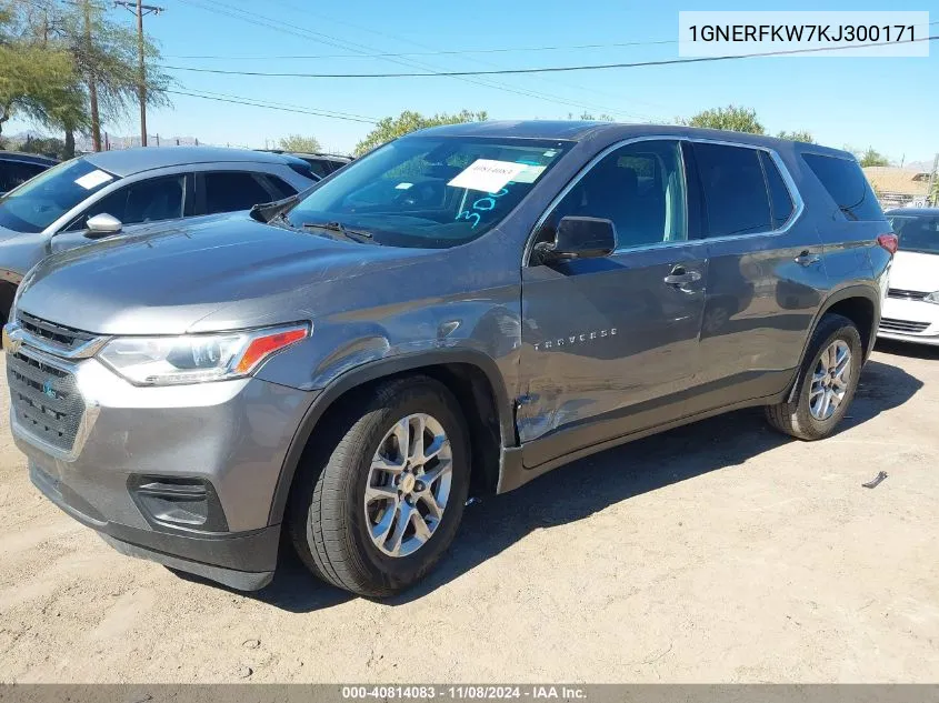 1GNERFKW7KJ300171 2019 Chevrolet Traverse Ls