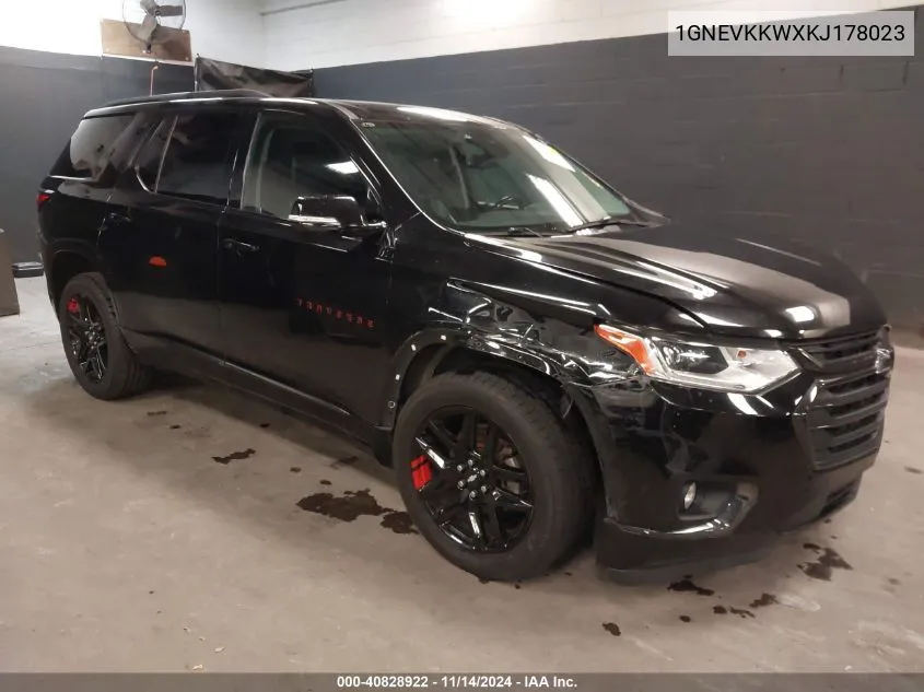 2019 Chevrolet Traverse Premier VIN: 1GNEVKKWXKJ178023 Lot: 40828922