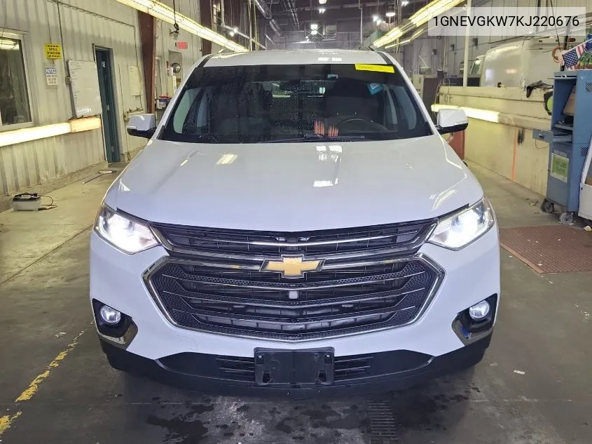 2019 Chevrolet Traverse Lt VIN: 1GNEVGKW7KJ220676 Lot: 40831939