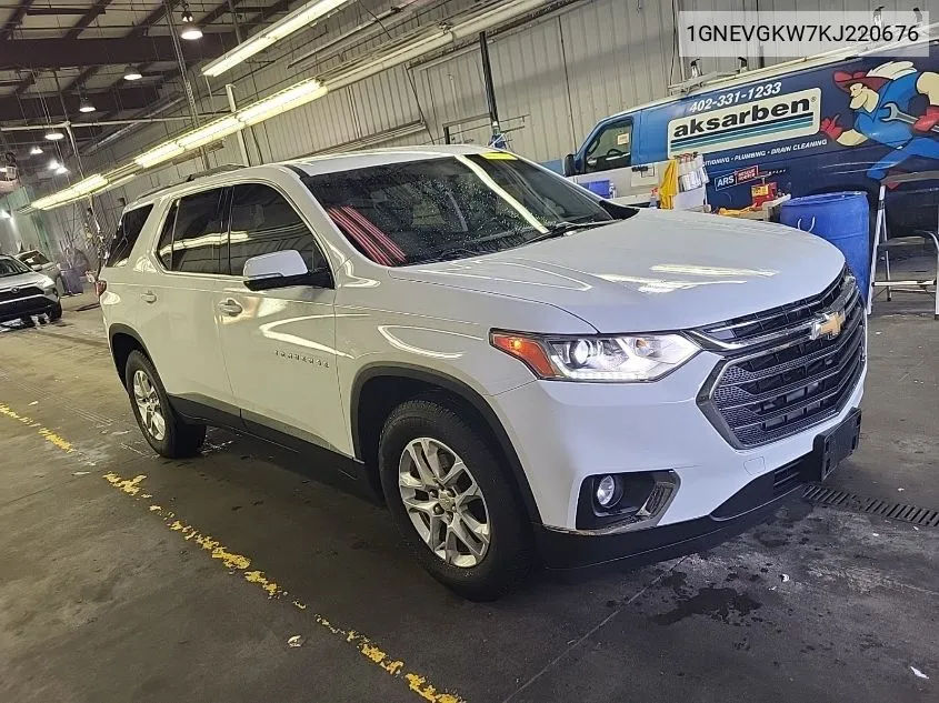 2019 Chevrolet Traverse Lt VIN: 1GNEVGKW7KJ220676 Lot: 40831939