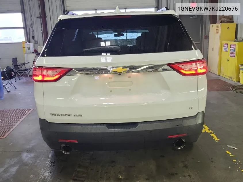 2019 Chevrolet Traverse Lt VIN: 1GNEVGKW7KJ220676 Lot: 40831939