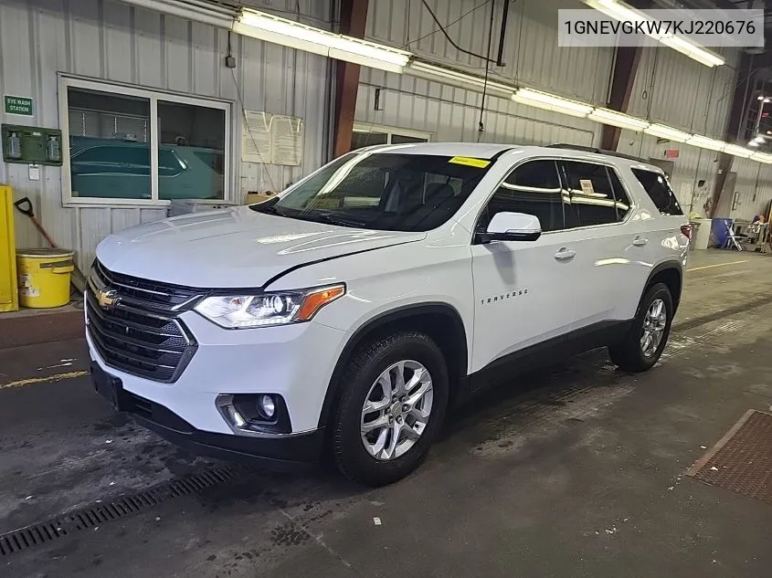 2019 Chevrolet Traverse Lt VIN: 1GNEVGKW7KJ220676 Lot: 40831939