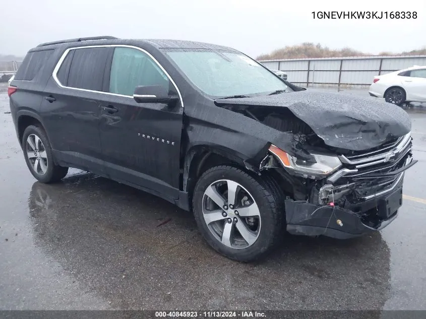 2019 Chevrolet Traverse 3Lt VIN: 1GNEVHKW3KJ168338 Lot: 40845923