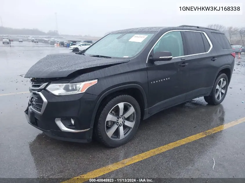 2019 Chevrolet Traverse 3Lt VIN: 1GNEVHKW3KJ168338 Lot: 40845923