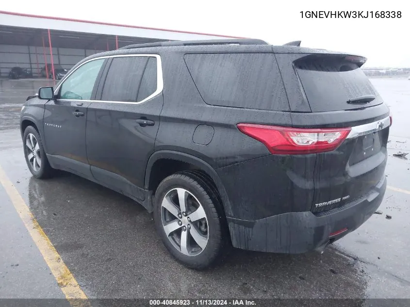 2019 Chevrolet Traverse 3Lt VIN: 1GNEVHKW3KJ168338 Lot: 40845923