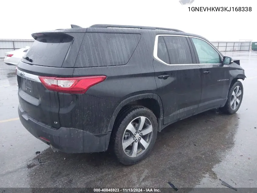 2019 Chevrolet Traverse 3Lt VIN: 1GNEVHKW3KJ168338 Lot: 40845923