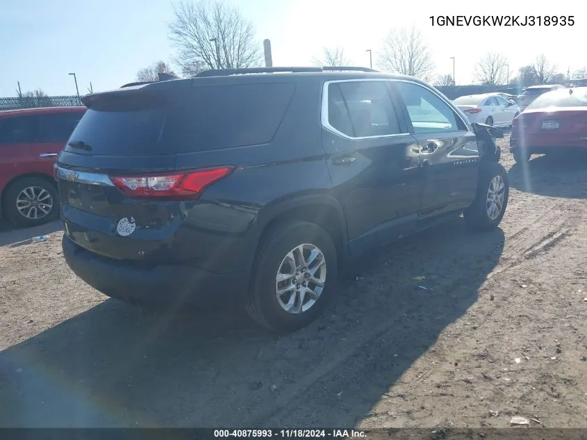 2019 Chevrolet Traverse 1Lt VIN: 1GNEVGKW2KJ318935 Lot: 40875993